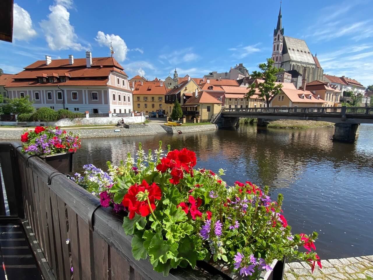 pension WOK pohled z pokoje č. 2 Český Krumlov