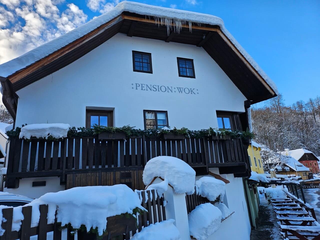 Český Krumlov pension WOK zima 2024